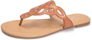 LM Women's Thong Sandals T-Strap Sandals Slip On Flat Sandals Flip Flop Casual Summer Slide Sandals