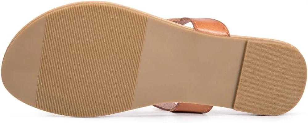 LM Women's Thong Sandals T-Strap Sandals Slip On Flat Sandals Flip Flop Casual Summer Slide Sandals