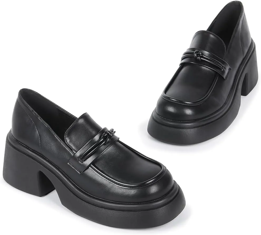 Loafers for Women Platform Chunky Women's Loafers & Slip-ons Penny Loafers for Women Comfort Business Casual Shoes