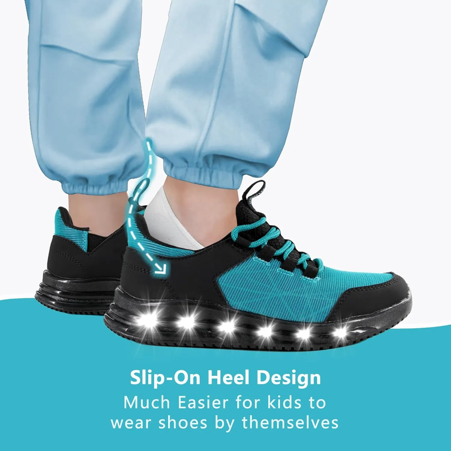 LOUGSIN Boys Girls Light Up Shoes Lightweight Mesh Breathable Adorable GlowDash LED Flashing Running Sneakers for Toddler and Little Kid