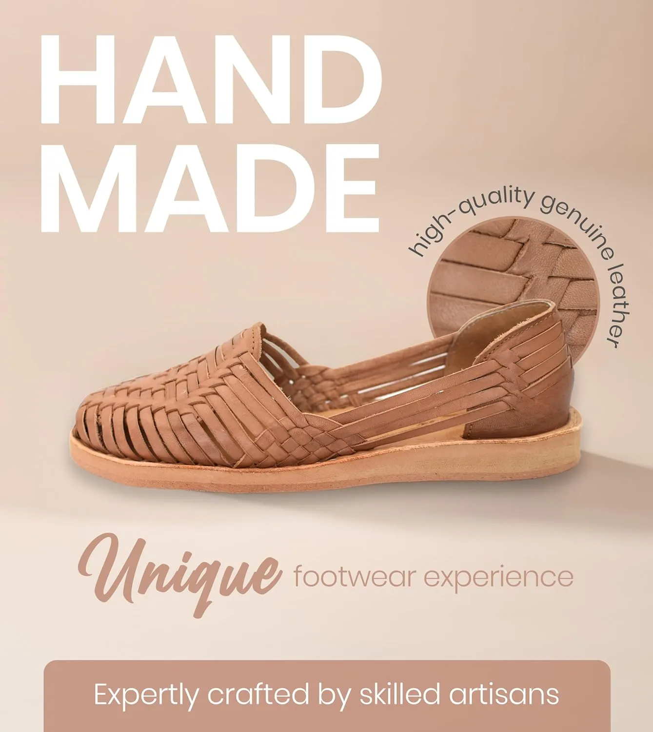 Macarena Collection Womens Shoes Leather Sandals for Women | Huarache Handmade Mexican Sandals | Comfortable & Stylish Womens Sandals 4150