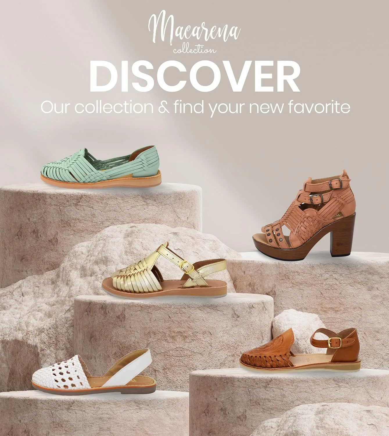Macarena Collection Womens Shoes Leather Sandals for Women | Huarache Handmade Mexican Sandals | Comfortable & Stylish Womens Sandals 4150