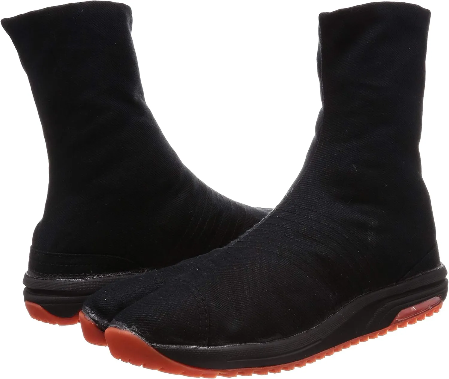 Marugo Japanese Cushioned Tabi Shoes Air Jog V 6 Clasps Toe Boots Short Version