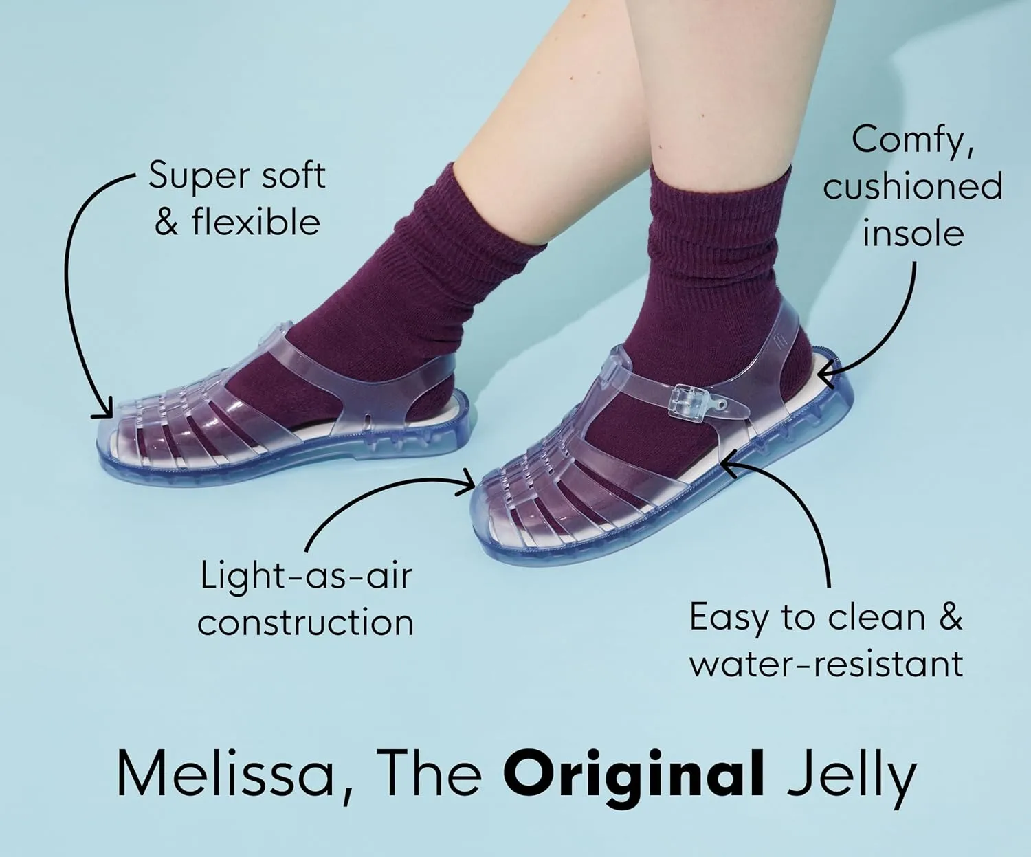 Melissa Next Gen Beach Jelly Slides for Women - Super Soft and Flexible, Stylish Slip-on Vegan Jelly Sandals, Flip Flops with Open Toe Design