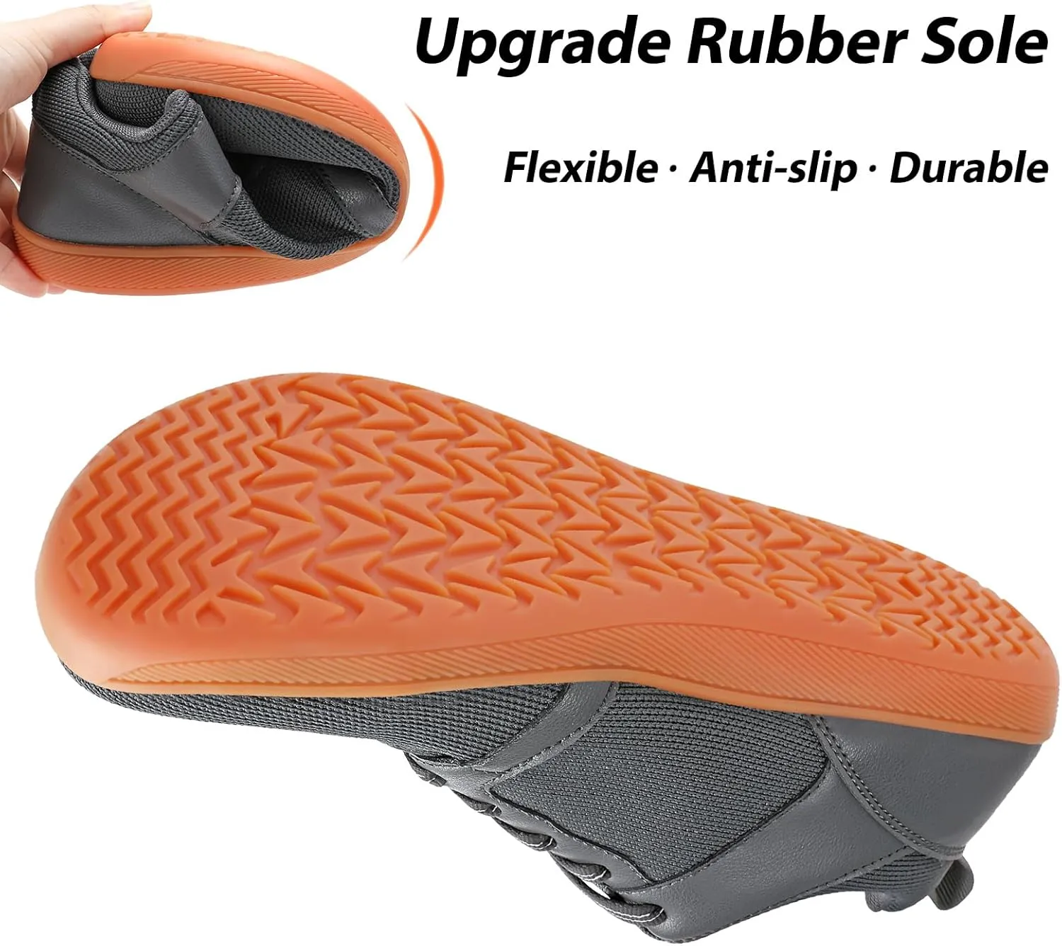 Men's Barefoot Shoes Wide Toe Walking Shoes Minimalist Cross-Trainer Shoes Zero Drop Sole Breathable Trail Running Sneakers