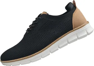 Men's Casual Dress Sneakers Business Breathable Lightweight Oxfords Fashion Comfortable Arch Support Walking Shoes