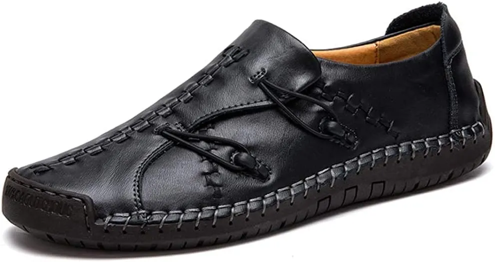 Mens Casual Loafers Driving Shoes Sneakers Walking Leather Slip on Penny Classic Moccasins Business Office