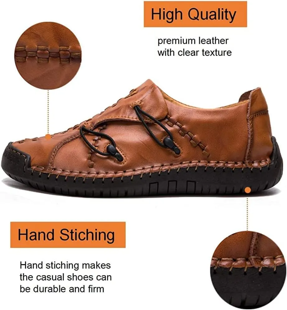 Mens Casual Loafers Driving Shoes Sneakers Walking Leather Slip on Penny Classic Moccasins Business Office