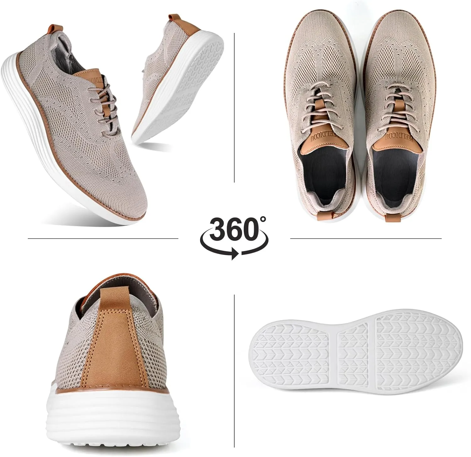 Men's Casual Shoes Men's Dress Shoes Business Breathable Lightweight Oxford Shoes Fashion Sneakers Comfortable Arch Support Walking Shoes