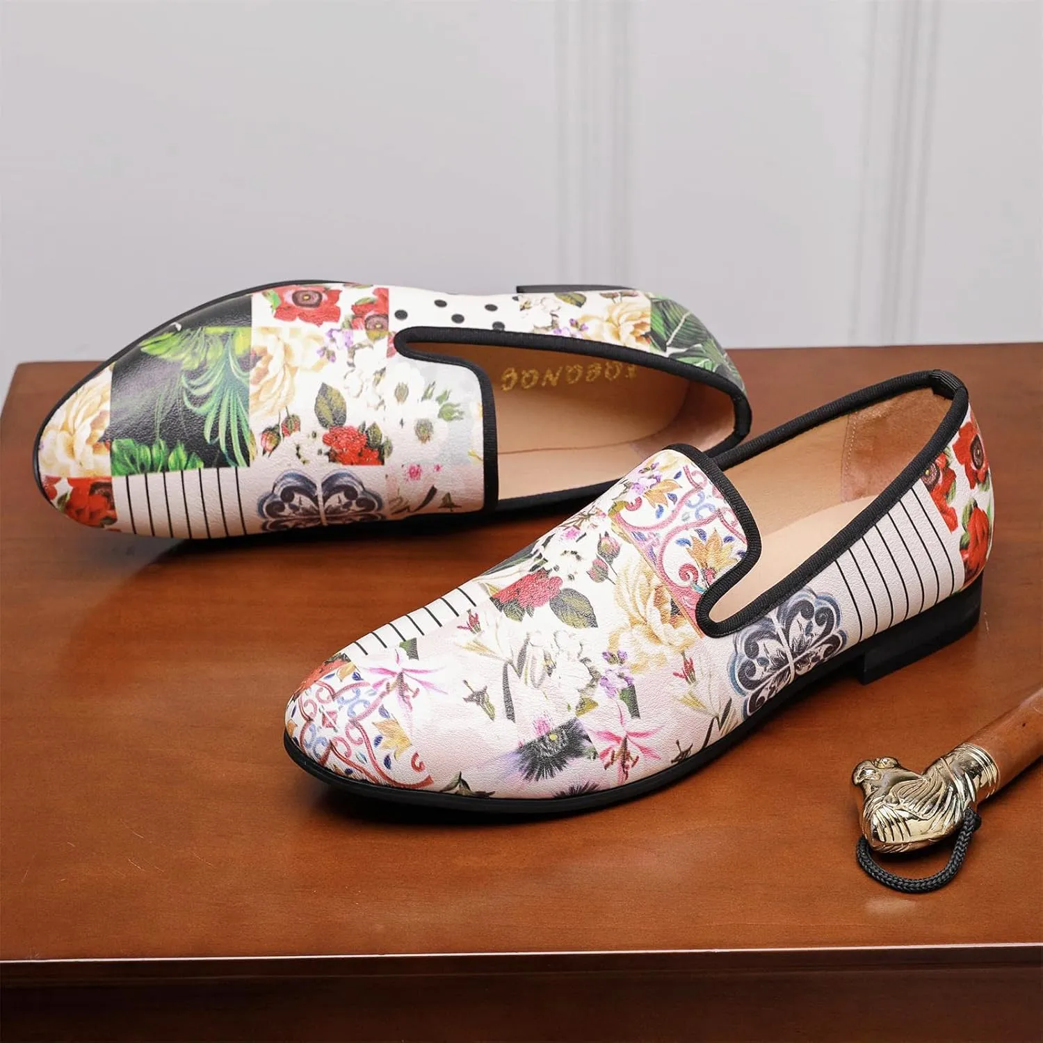 Men's Fashion Formal Velvet Loafers and Wedding Dress Shoes for Men, Penny Slip-On Smoking Luxury Men Casual Shoes