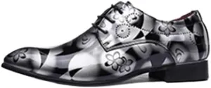 Men's Handmade Leather Modern Classic Lace up Formal Lined Perforated Dress Oxfords Shoes