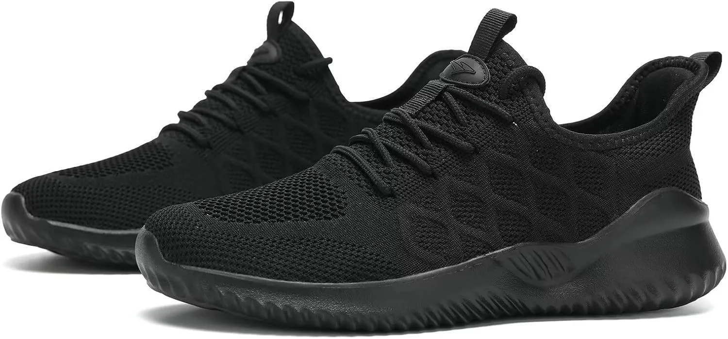 Mens Running Shoes Slip on Tennis Walking Sneakers Casual Mesh Breathable Lightweight Work Sport Shoes