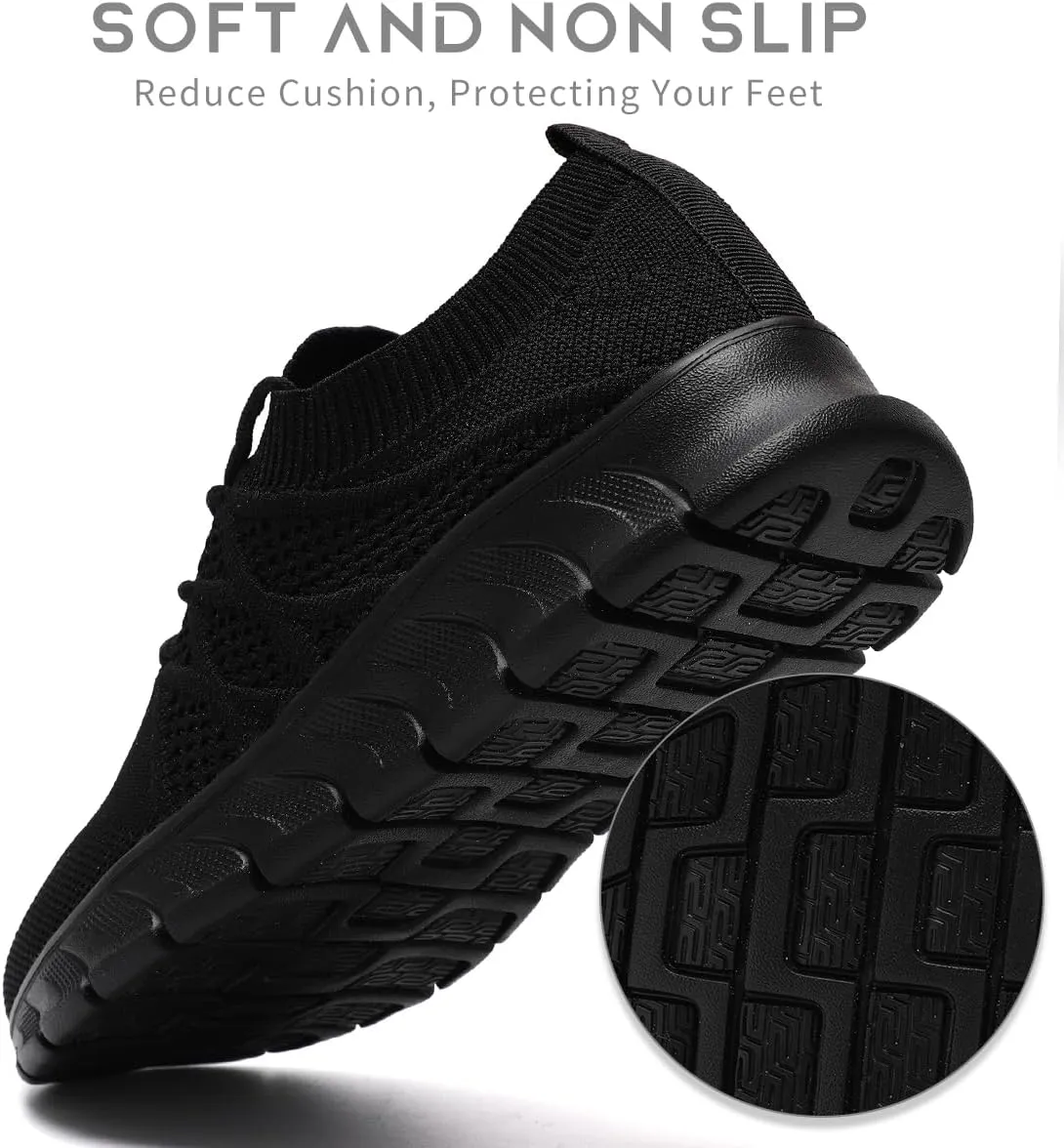 Mens Running Shoes Slip on Walking Sneakers Workout Sports Athletic Gym Ultra Lightweight Casual Fashion Breathable Mesh Comfortable