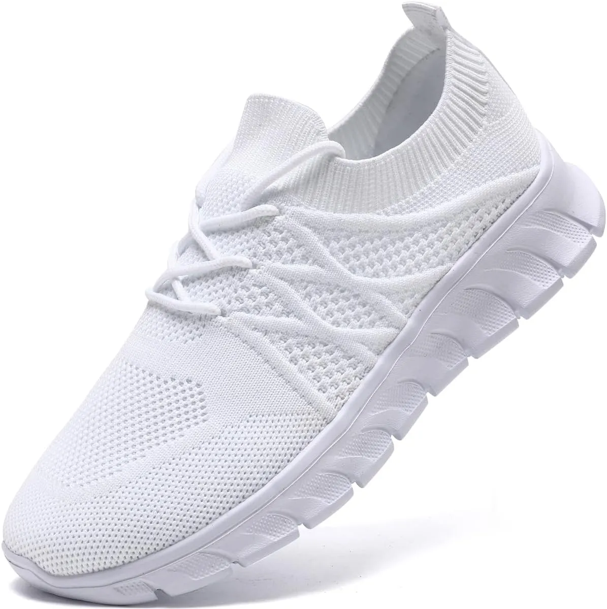 Mens Running Shoes Slip on Walking Sneakers Workout Sports Athletic Gym Ultra Lightweight Casual Fashion Breathable Mesh Comfortable