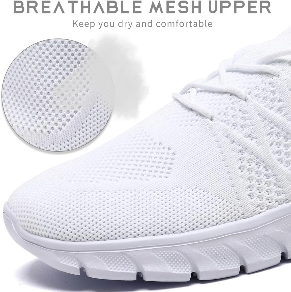 Mens Running Shoes Slip on Walking Sneakers Workout Sports Athletic Gym Ultra Lightweight Casual Fashion Breathable Mesh Comfortable