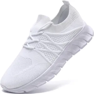 Mens Running Shoes Slip on Walking Sneakers Workout Sports Athletic Gym Ultra Lightweight Casual Fashion Breathable Mesh Comfortable