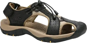 Men's Sandals Leather Closed Toe Beach Outdoor Summer Sport Hiking Sandals Size 6-11