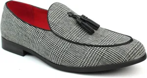 Men's Slip On Real Leather Loafer Tassel Dress Shoes