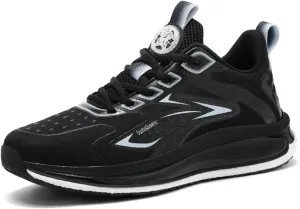Men's Sneakers with Popcorn Soles. Suitable for Road Running and Ideal as Men's Athletic Tennis Shoes. Made of Breathable mesh and Ultra - Lightweight. (White,8)