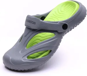 MGGMOKAY Unisex Mules Clogs Sandals Garden Shoes Beach Slippers with Removable Cushion Footbed
