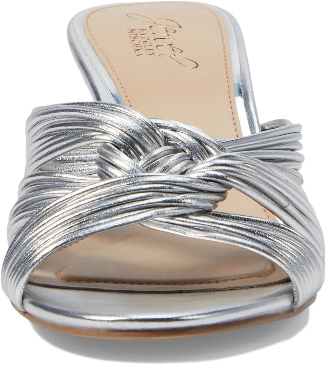 Mia Twisted Leather Mules