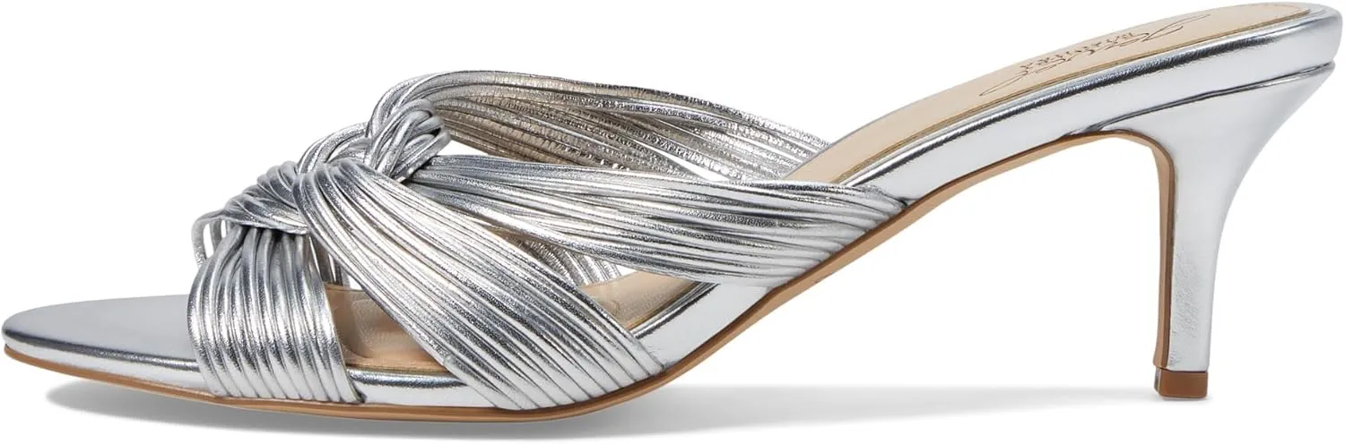 Mia Twisted Leather Mules