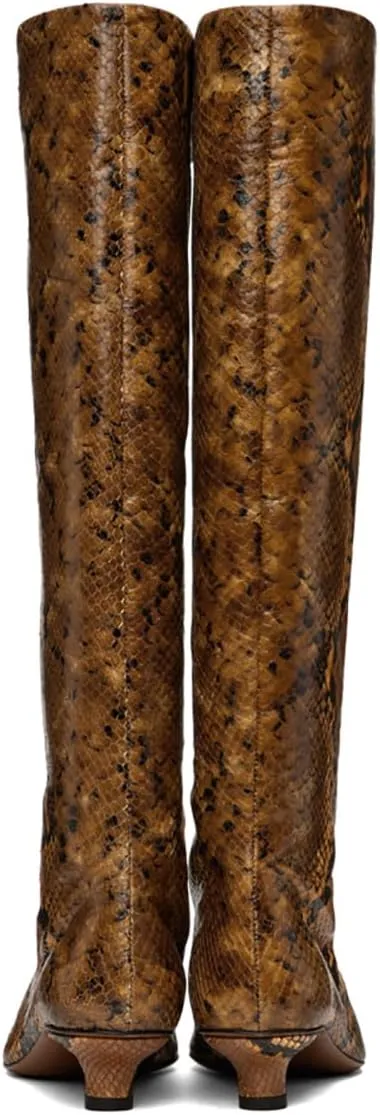 MOOMMO Women Kitten Heel Over Knee High Boots Square Toe Matte Pull On Wide Calf Pleated Low Heel Thigh Boots Stylish Retro Dress Boots Chic Party Comfy 4-11 M US