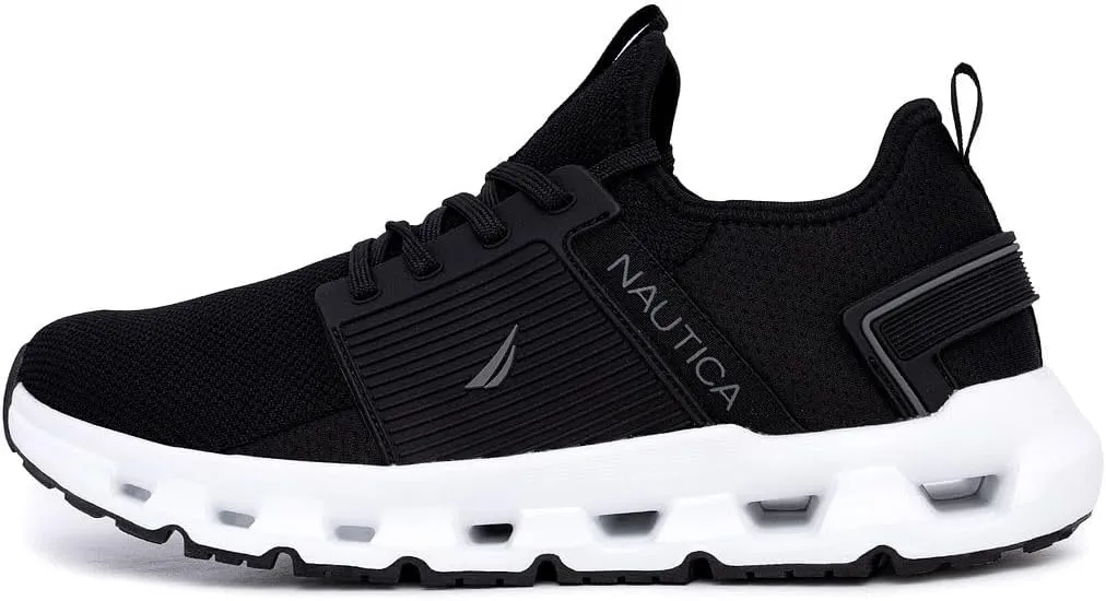 Nautica Mens Running Sneakers Sport Fashion Lace-Up Athletic Soft Shoes for Gym Tennis Men – Cushioned, Breathable, Lightweight & Comfortable