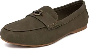Nautica Woman Flat Loafers Designer Vegan Leather Penny Shoes Slip On - Soft, Durable and Flexible Luxury Resistant Feel Lightweight & Comfortable Memory Foam Everyday Moccasins.