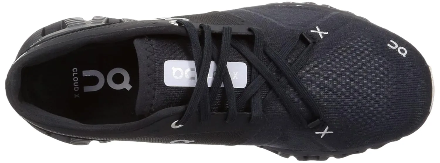 On Men's Cloud X 3 Sneakers, Black, 8.5 Medium US