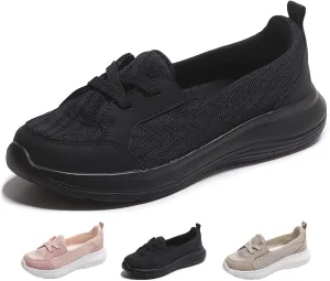 Orthopedic Women’s Breathable Slip on Arch Support Non-Slip Shoes on The Go 2024 Comfort Loafers Flats Wide Width Fit Walking Slip-Ins Sneakers Boat Shoes