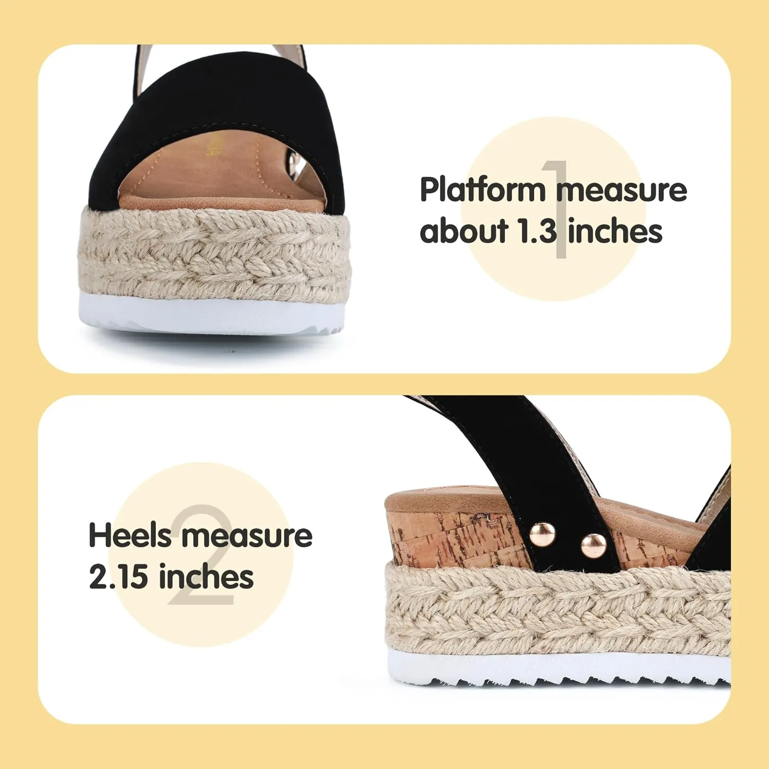 PANDANINJIA Girls Sandals Flatform Wedge Open Toe Summer Shoes Little Big Kid Flower Girl Heels Dress Shoes