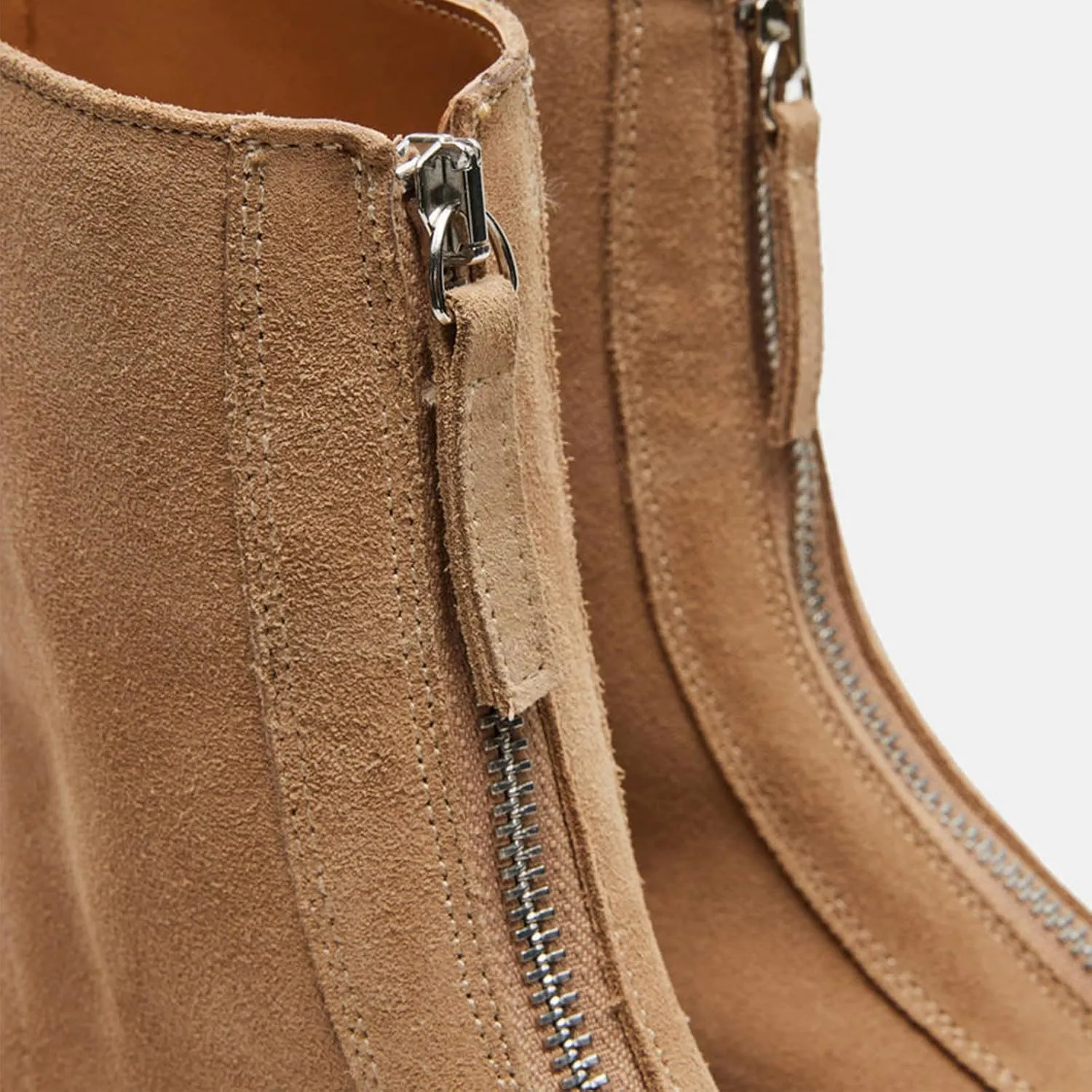 Platform Ankle Boots for Women Comfortable Chelsea Block Heel Booties with Zipper Casual Dressy Combat Mini Snow Boots