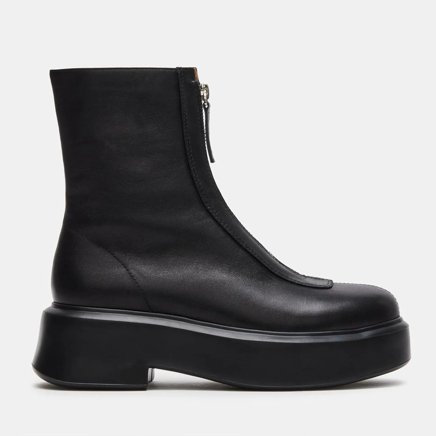 Platform Ankle Boots for Women Comfortable Chelsea Block Heel Booties with Zipper Casual Dressy Combat Mini Snow Boots