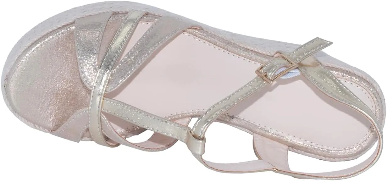 Platform High Heels Medium Width Comfortable Wedge Sandals for Women Dressy Espadrilles Wedding Summer