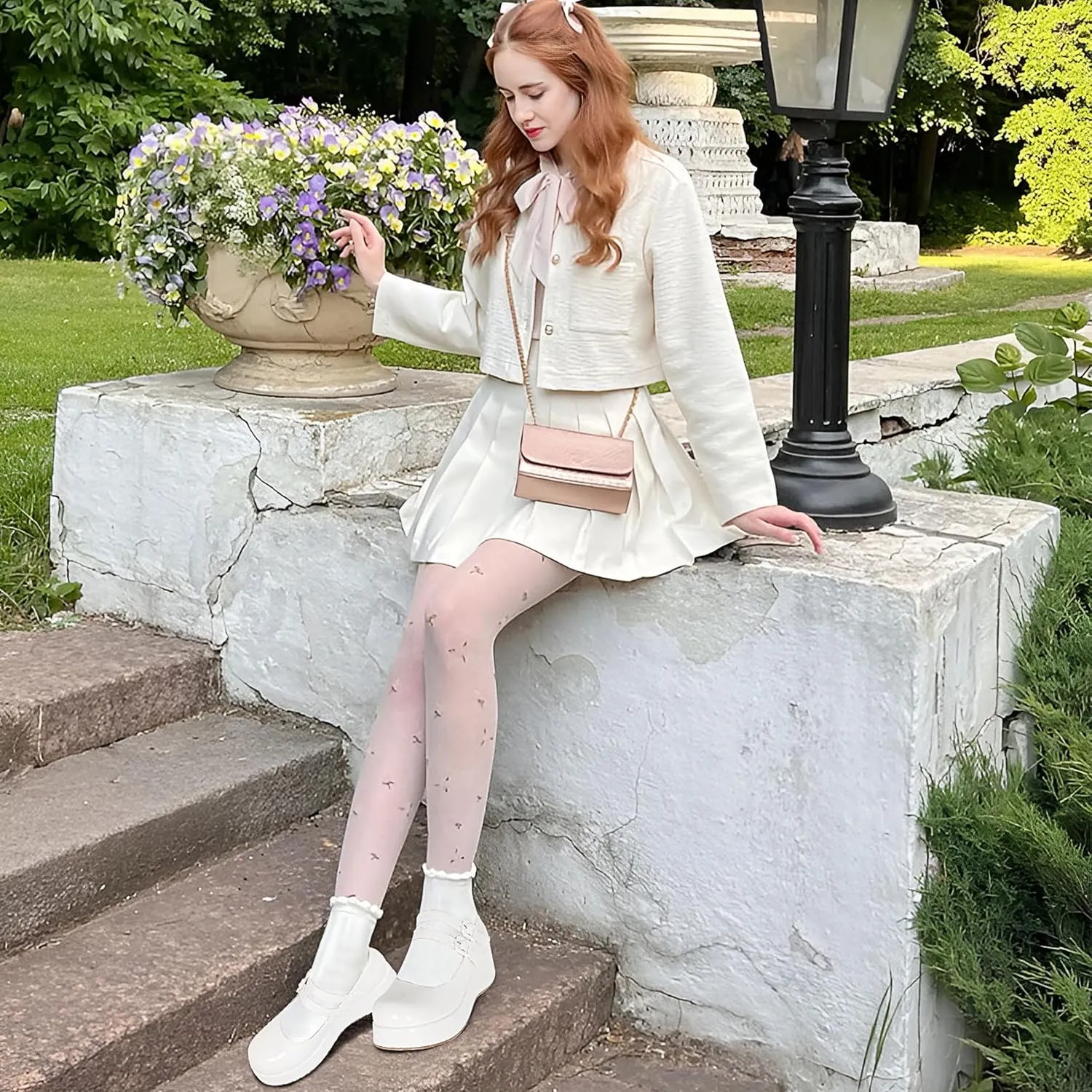 Platform Mary Jane Shoes Women Girls,Ankle Strap Round Toe Goth Chunky Uniform Dress Pumps Shoes Oxfords