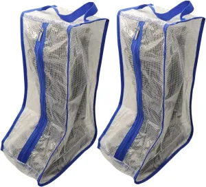 Portable Women Tall/Short Boots Storage Bags - 2 Packs Waterproof Tall/Short Boot Carry Bag for Travel and Daily Use