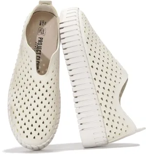 Project Cloud Platform Loafers for Women - Lightweight Spring Shoes for Women - Slip-On Casual Shoes - Non Slip Fashion Sneakers - Leather Insole Womens Footwear (Daffodil)