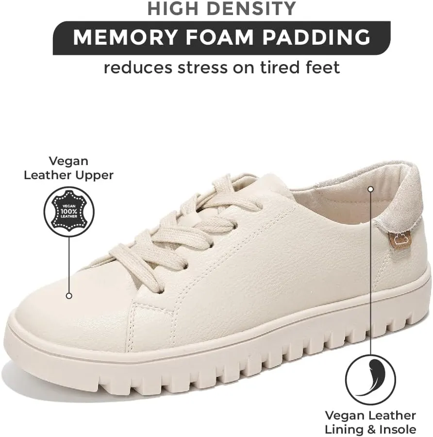 Project Cloud Platform Sneakers for Women - Non Slip Womens Sneakers with Memory Foam - Lightweight Lace Up Summer Shoes for Women for 2025 (Paisley)
