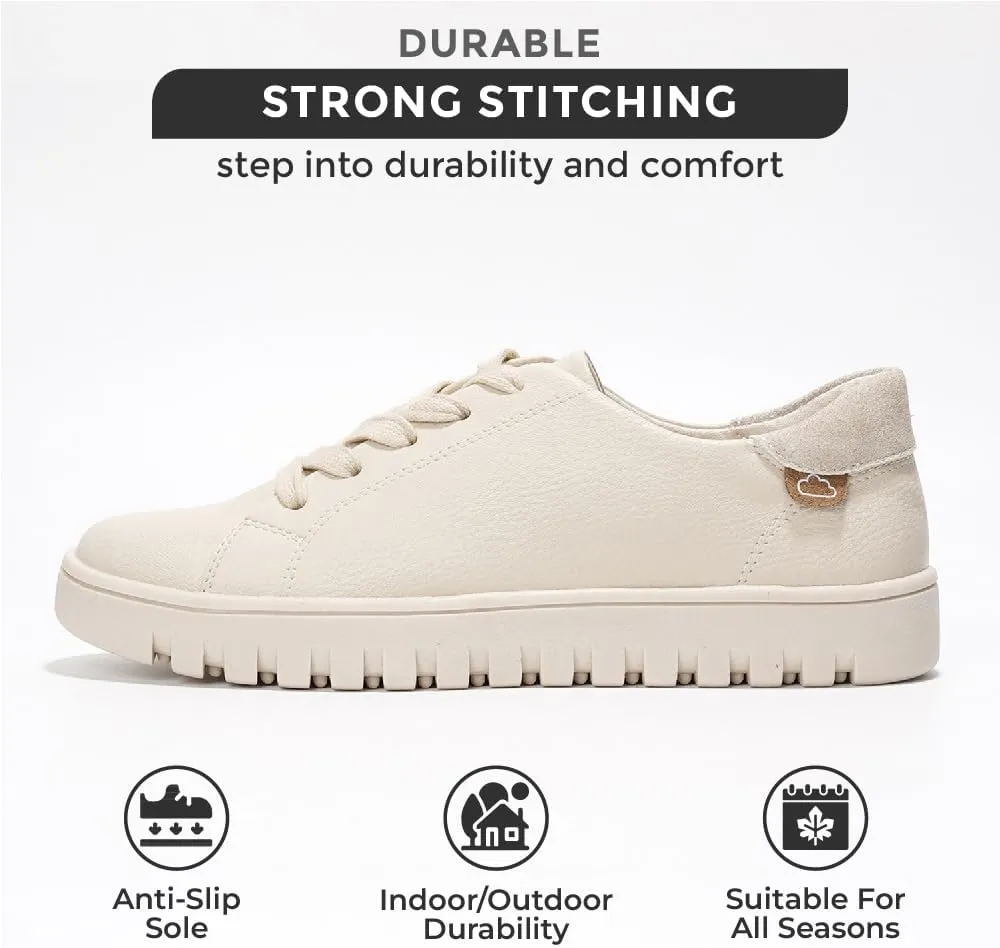 Project Cloud Platform Sneakers for Women - Non Slip Womens Sneakers with Memory Foam - Lightweight Lace Up Summer Shoes for Women for 2025 (Paisley)