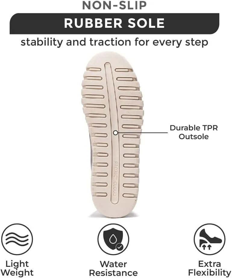 Project Cloud Platform Sneakers for Women - Non Slip Womens Sneakers with Memory Foam - Lightweight Lace Up Summer Shoes for Women for 2025 (Paisley)
