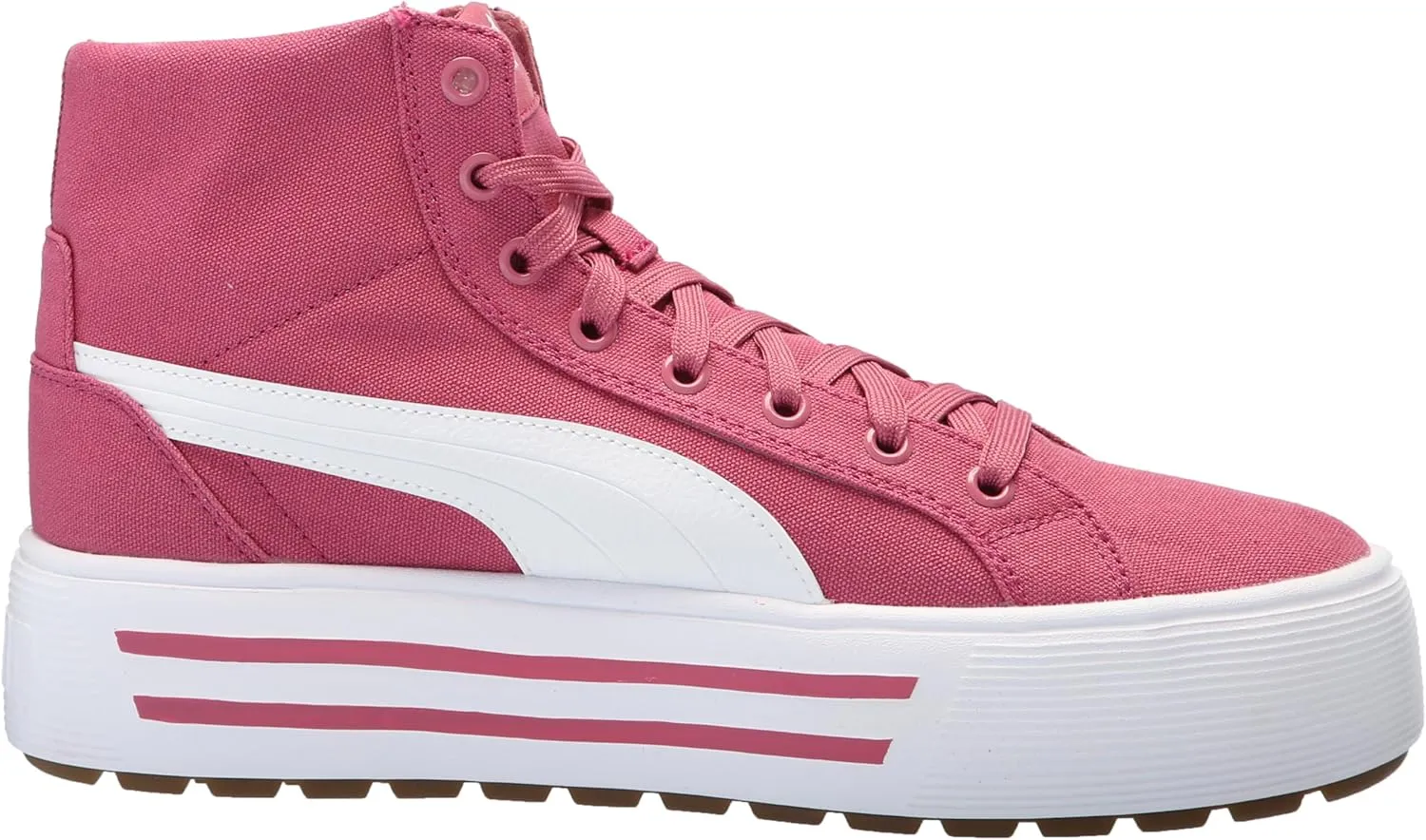 PUMA Women's Kaia 2.0 Mid Shoes, White-ICY Blue-Electric Blush, 11