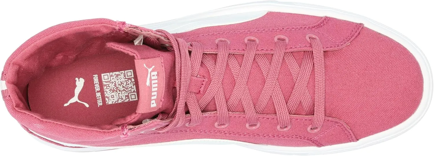 PUMA Women's Kaia 2.0 Mid Shoes, White-ICY Blue-Electric Blush, 11
