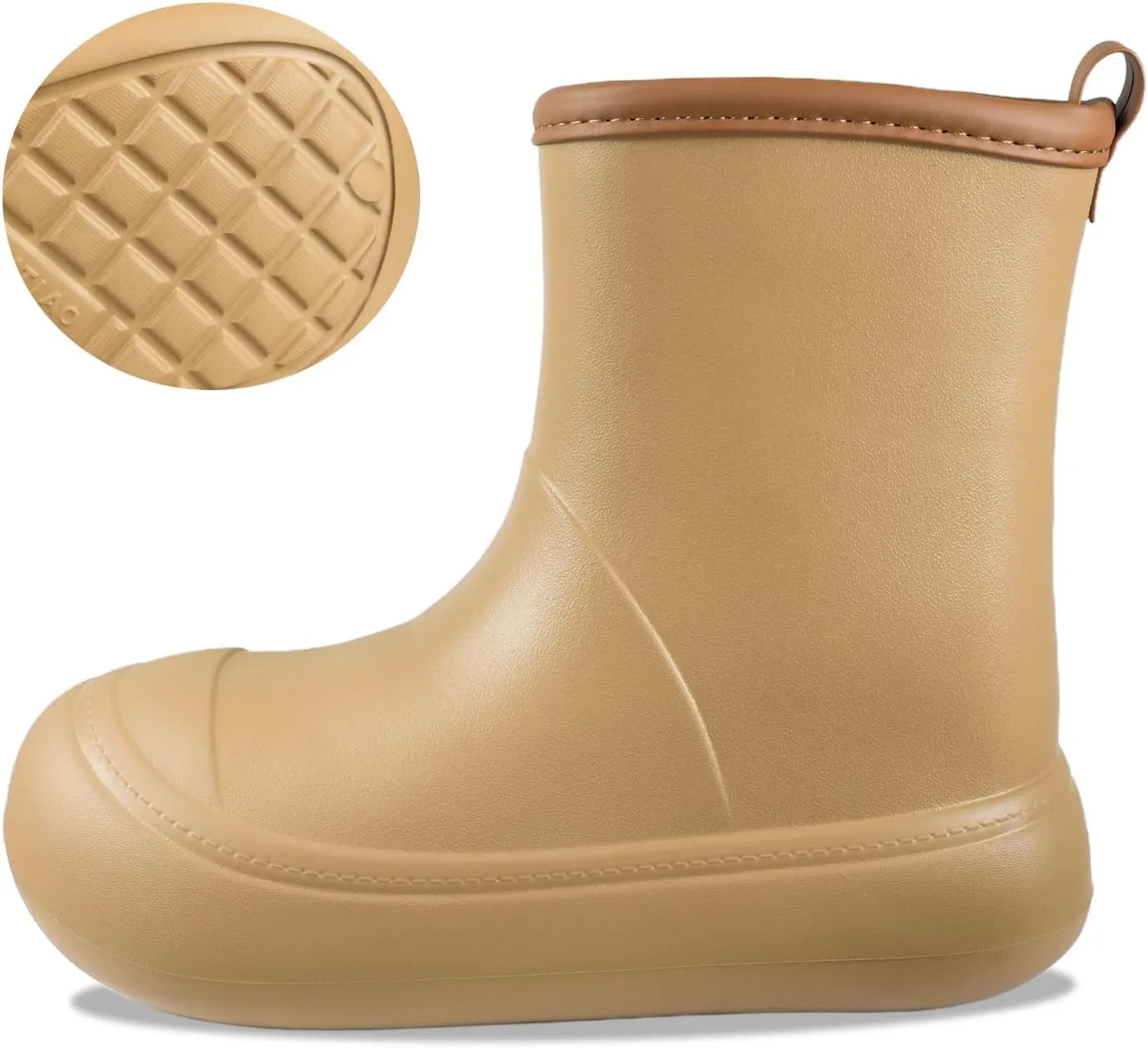 Rain Boots for Women Men Waterproof, Garden Shoes for Women, Lightweight Short Yellow Rain Boots