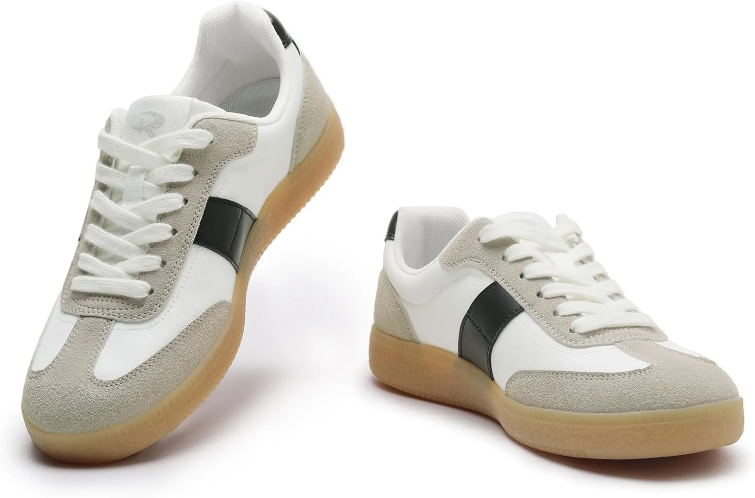Rihero Women's Fashion Sneakers Comfortable Walking Shoes Casual Lace-Up Non Slip Sneakers