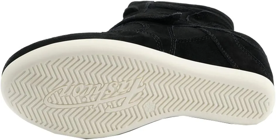 rismart Women's Wedge Casual Hook Loop Fabric Suede Leather Fashion Sneakers