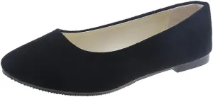 Rojeam Womens Flats Shoes Portable Pumps Ballet Flat Slip-on Ballerina Pumps Shoes Ladies Loafers