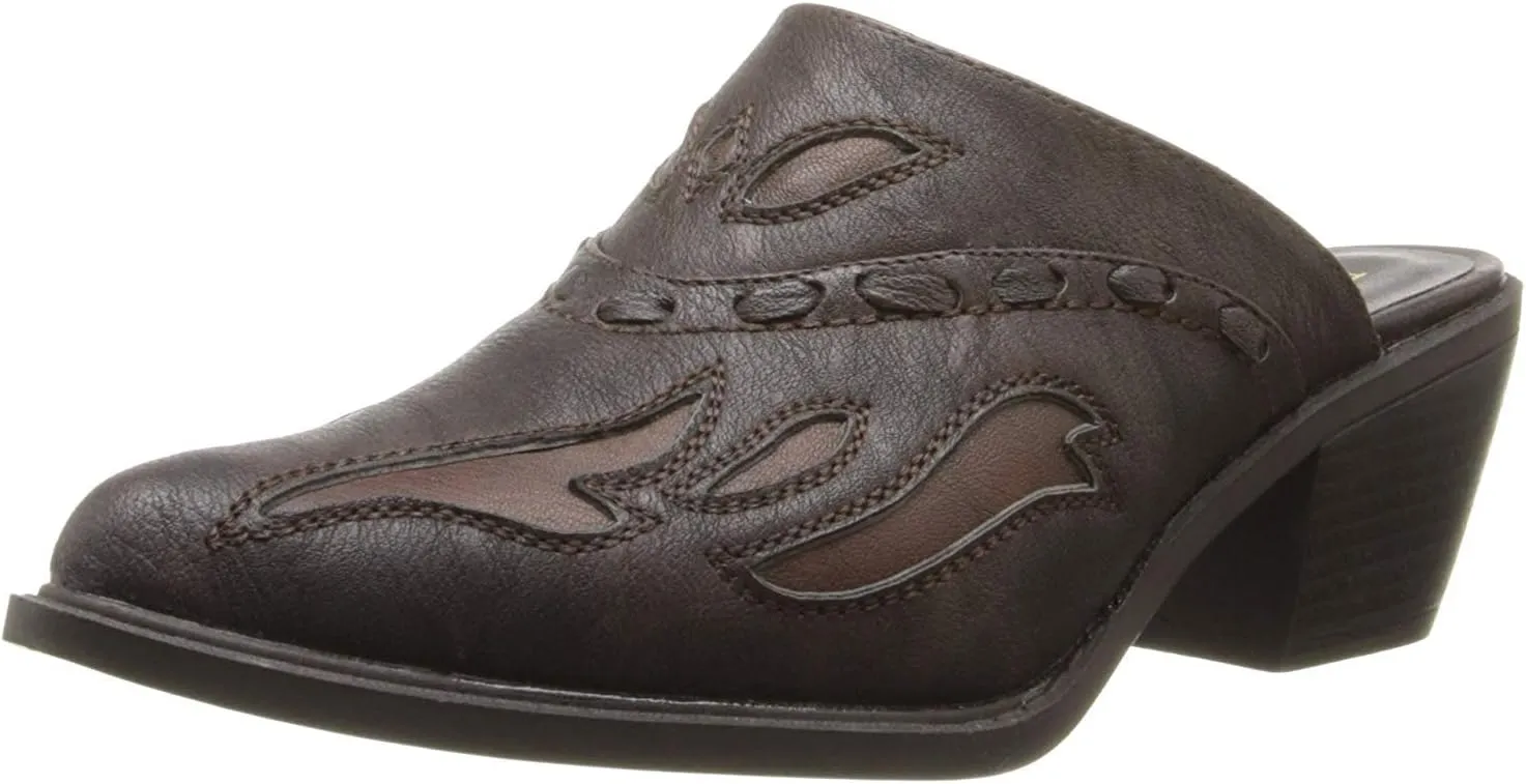 ROPER Womens Beth Mules Flats Casual - Brown - Size 10 M