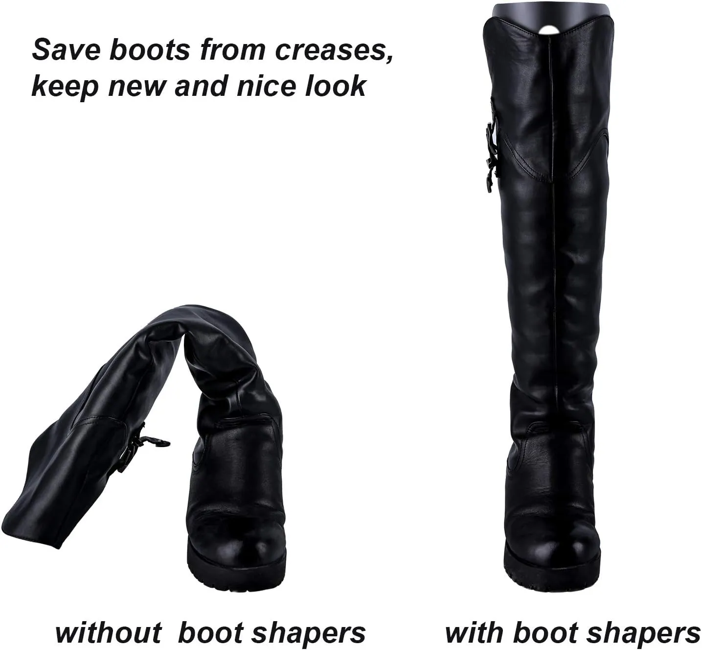 Ruisita 10 Pieces (5 Pairs) Boot Shaper Form Inserts Boots Tall Support for Women and Men…