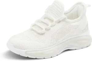 RUNSIDE Girls Lightweight Sneakers Kids Lace-up Tennis Running Shoes, Breathable Walking Shoes for Toddler/Little Kid/Big Kid